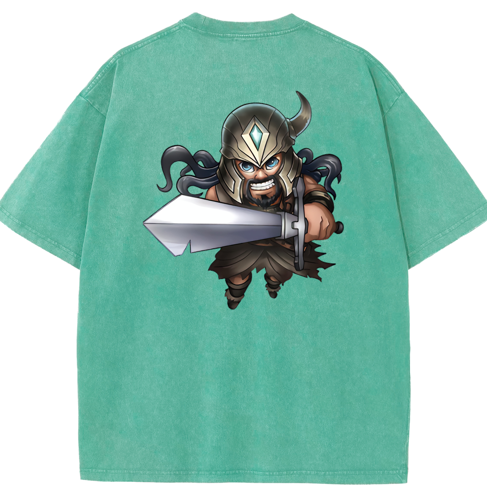 リーグ・オブ・レジェンド League of Legends LOL 綿100% ヴィンテージ風 半袖Tシャツ（背面プリント）